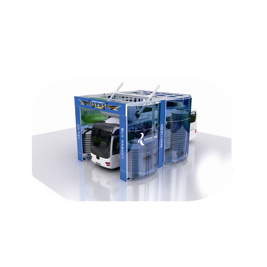 Mobile Truck and Bus Washing Machine With High Cleaning Nylon Brushes